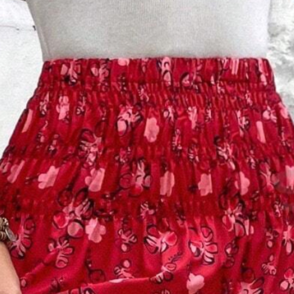 Boho Floral Print Maxi Skirt - Picture 2 of 3